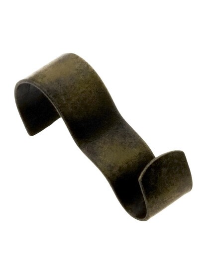 Plain Steel Picture Rail Hook in Antique Brass.